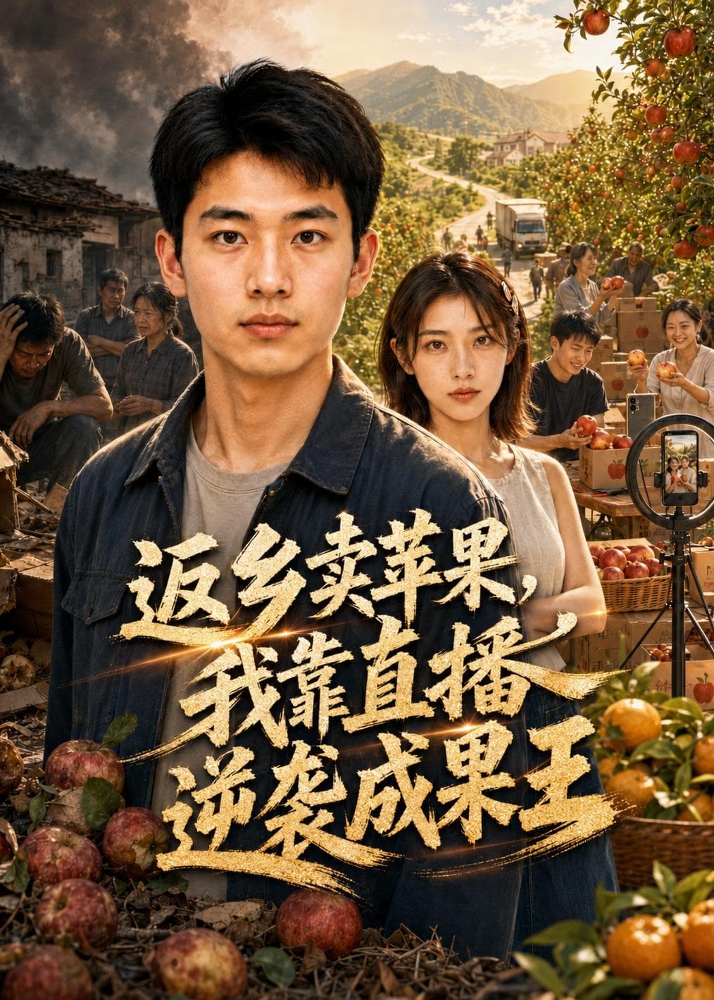 返乡卖苹果，我靠直播逆袭成果王-剧集封面