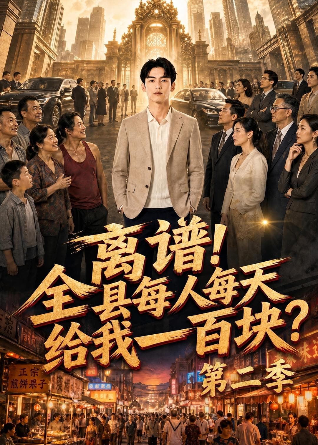 离谱!全县每人每天给我一百块?第二季-剧集封面