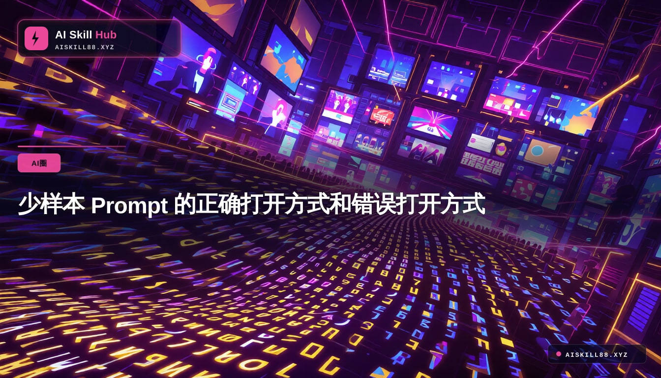 少样本 Prompt 的正确打开方式和错误打开方式