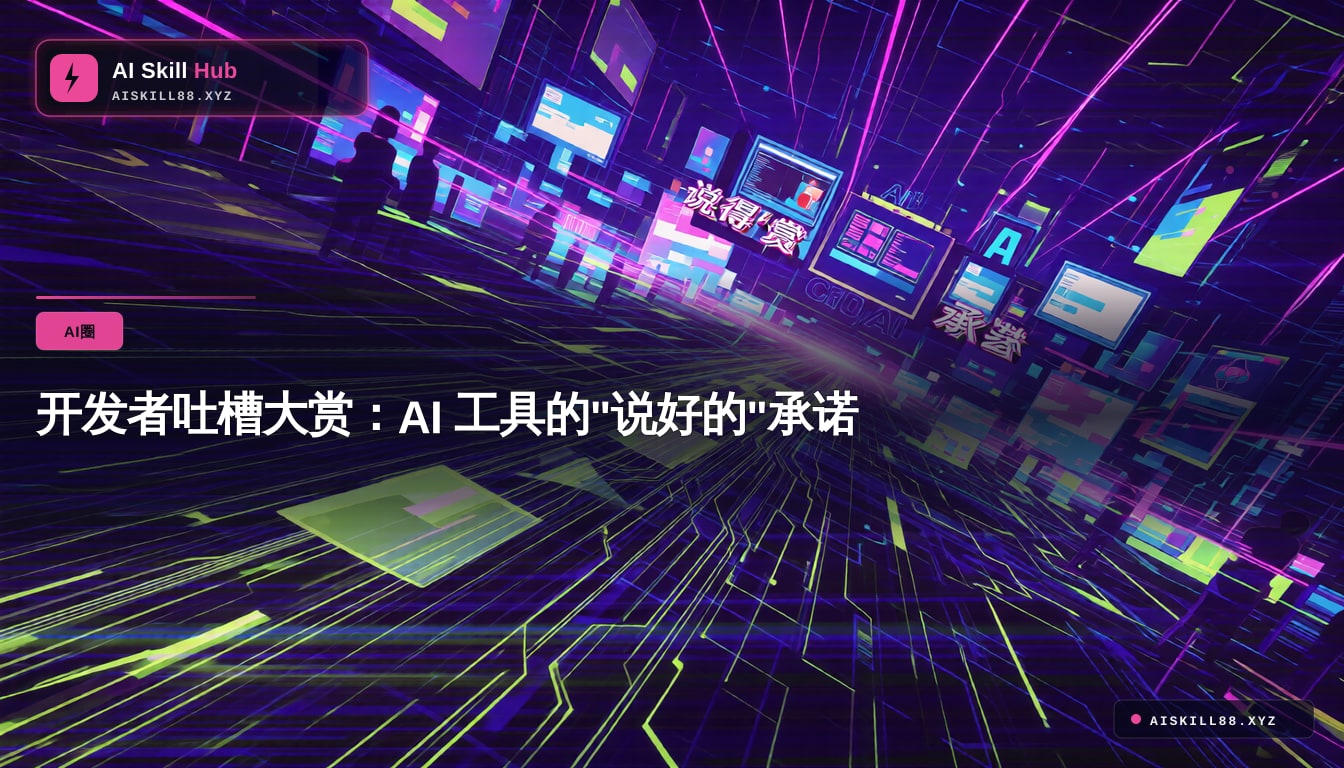 开发者吐槽大赏：AI 工具的"说好的"承诺