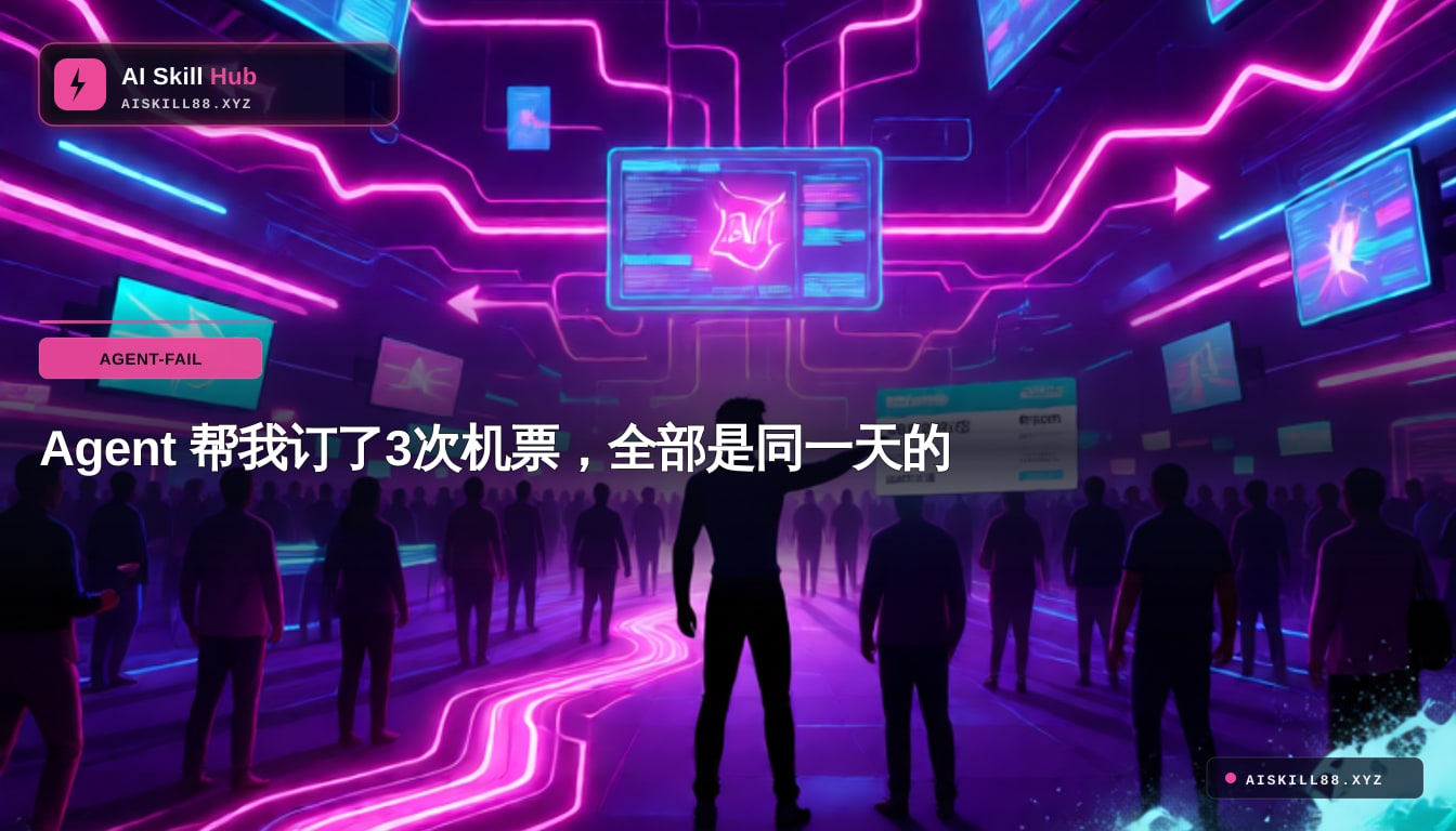Agent 帮我订了3次机票，全部是同一天的