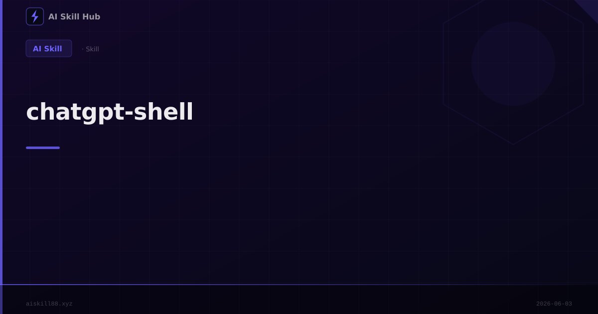 ChatGPT Shell