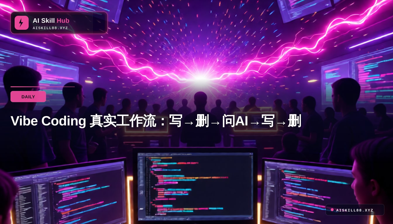 Vibe Coding 真实工作流：写→删→问AI→写→删